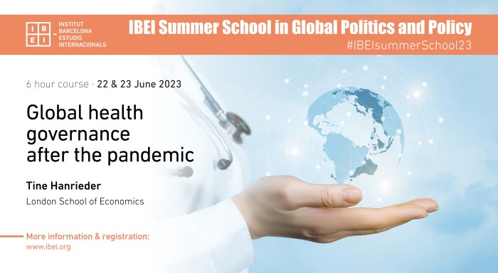Global health governance after the pandemic | IBEI